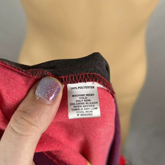 LOFT Midi ColorBlock Dress Short Sleeve 6 Small Shift Business Casual Multicolor - Picture 4 of 5